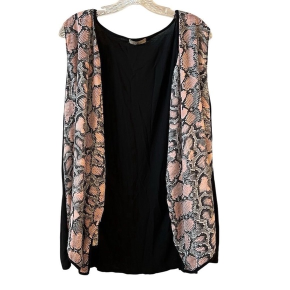 Halo Sweaters - Halo Women's Kimono Cardigan Blouse S Multicolor Animal Print Casual